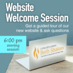 Website Welcome Session: evening