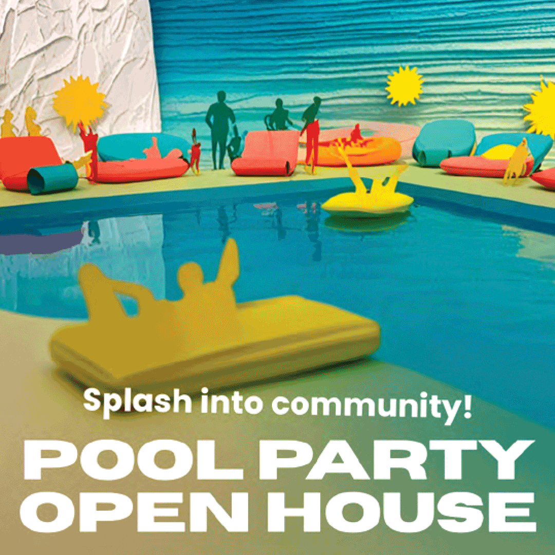 Pool party open house